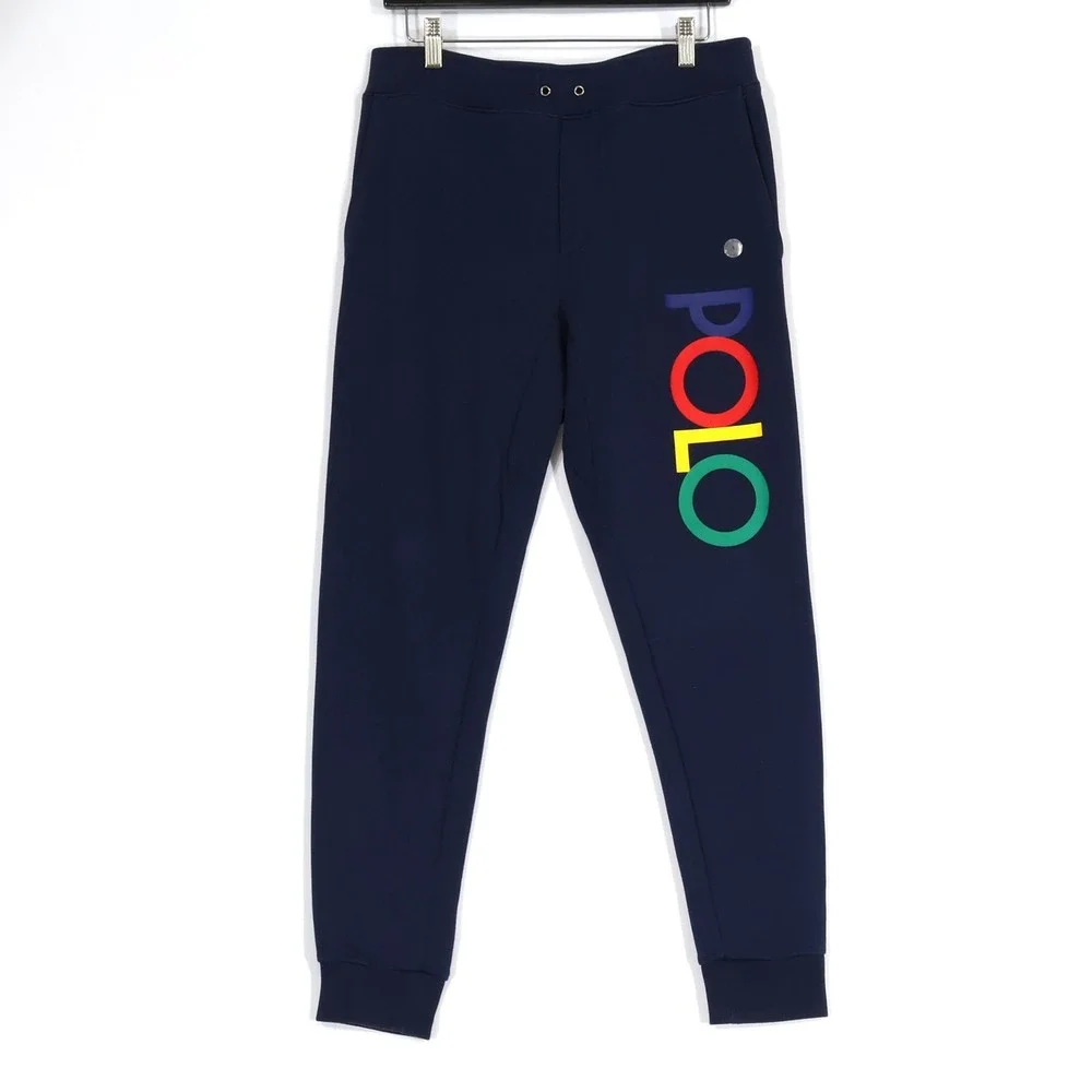 Polo Ralph Lauren Joggers Men S Blue Logo Athletic Streetwear Preppy Gym $130NWD